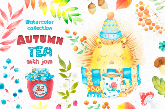 Autumn Tea - Cute Hedgehog Illustration Review