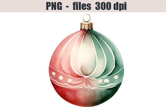 Christmas Ball Watercolor Clipart Review