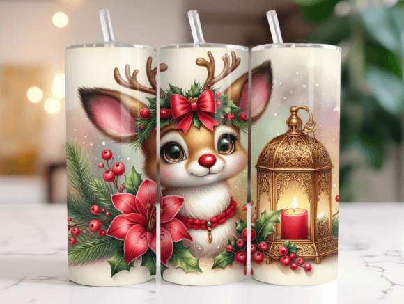 Christmas Rudolph Tumbler Wrap Design Review