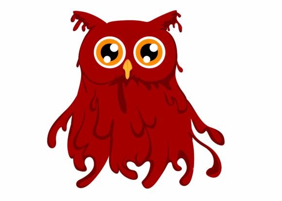 Cute Bloody Owl Svg for Halloween Graphics and Crafts