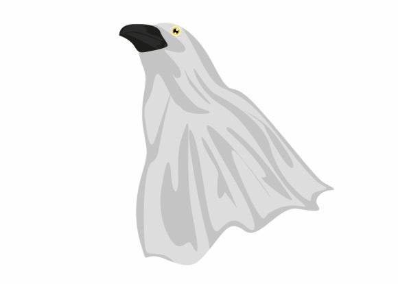 Cute Ghost Crow Svg for Halloween Crafts and Graphics