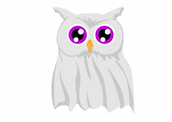 Cute Ghost Owl Svg for Halloween Graphics and Crafts