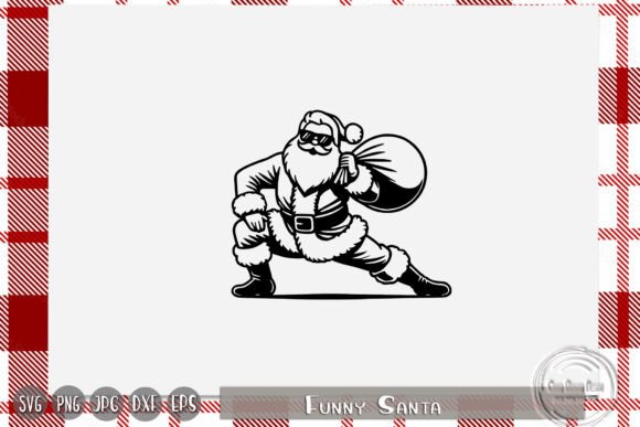Cute Santa Graphics for Crafts and Christmas Content