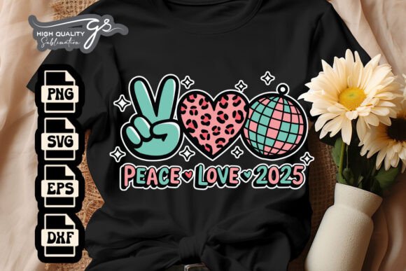 Happy News Year Disco Ball 2025 SVG for Graphics and Crafts