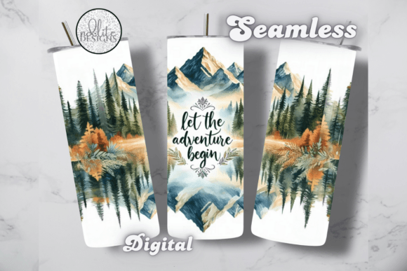 Let the Adventure Begin Tumbler Wrap Graphics