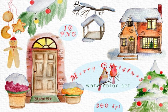 Merry Christmas Watercolor Set Review