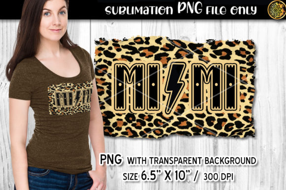 MI MI Leopard Sublimation PNG Gift 4 Mom - A Crafts Graphic Asset Review