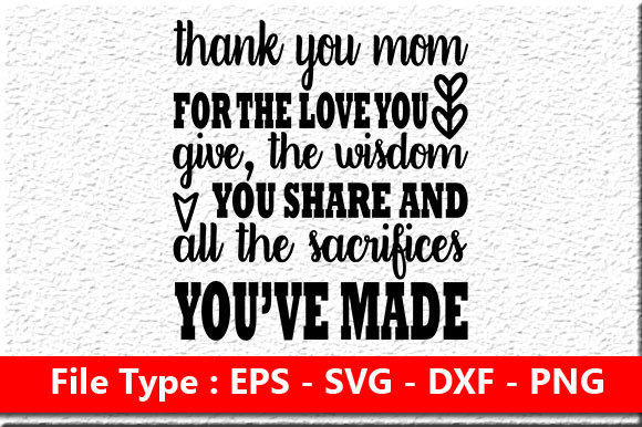 Mother's Day SVG Design for Crafts and Graphics