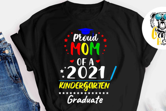 Proud Mom of a 2021 Kindergarten Svg for Crafts and Graphics